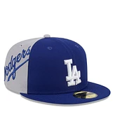 New Era Men's Royal/Gray Los Angeles Dodgers Gameday Sideswipe 59fifty Fitted Hat