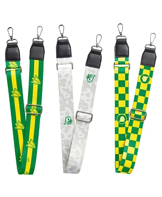 Logo Brands Oregon Ducks 3-Pack Bag Strap Set