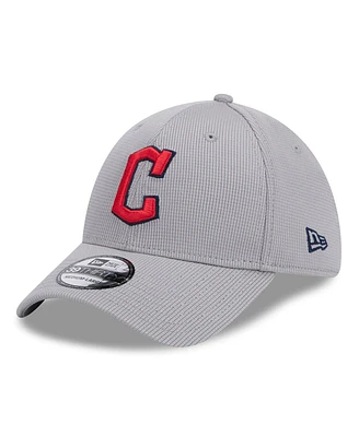 New Era Men's Gray Cleveland Guardians Active Pivot 39thirty Flex Hat