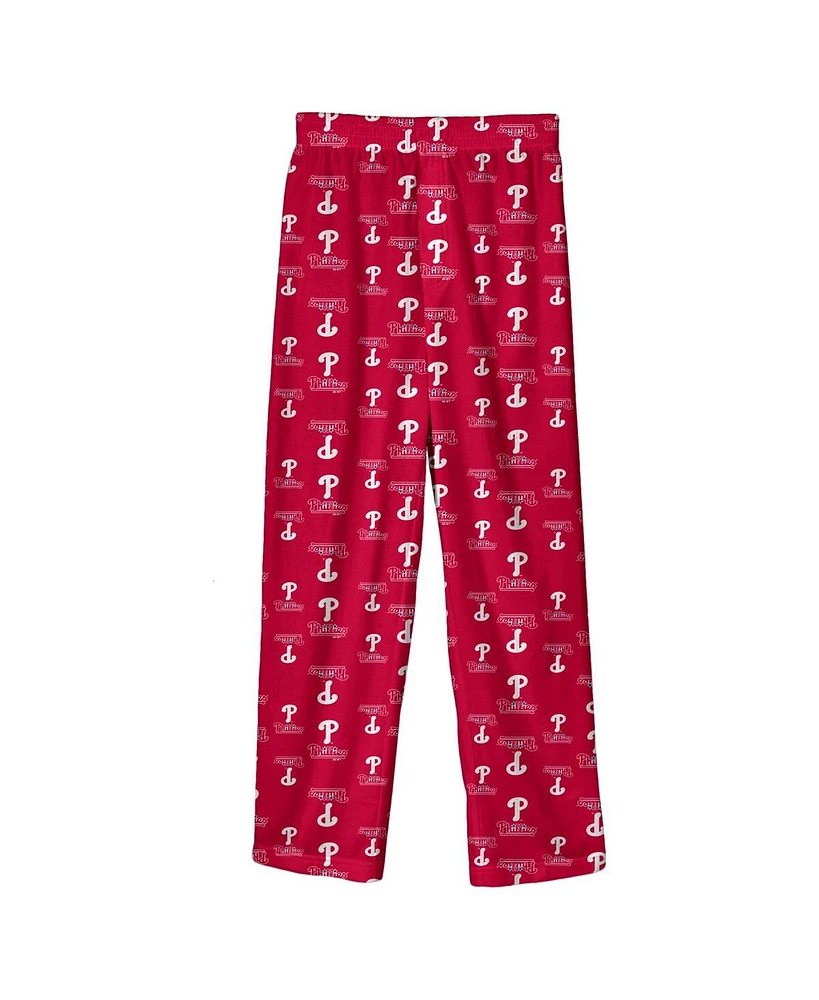 Fanatics Branded Youth Red Philadelphia Phillies Team Pants