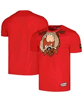 Freeze Max Unisex Red Looney Tunes Taz Upside Down T-Shirt