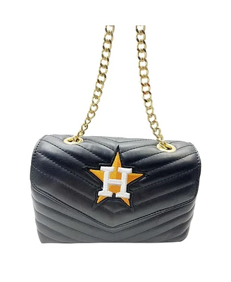 Cuce Houston Astros Quilted Crossbody Purse