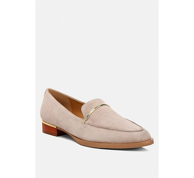 Rag & Co Paulina Womens Suede Leather Loafers