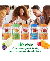 Lifeable Sugar Free Prebiotics Fiber 4g Gummies - Digestive System - Great Tasting Natural Flavor, Dietary Supplement Vitamins - 60 Gummies