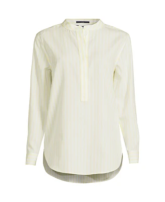 Lands' End Women's No Iron Banded Collar Popover Shirt