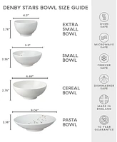 Denby Porcelain Arc White Stars Pasta Bowl 30.4 oz.