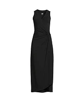 Lands' End Women's Sleeveless Tulip Hem Maxi Dress