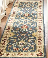 Safavieh Antiquity At15 Blue and Beige 2'3" x 8' Runner Area Rug