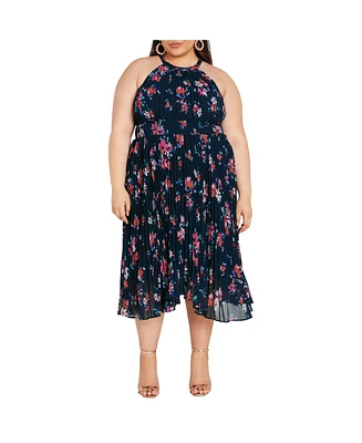 City Chic Plus Miriam Print Dress