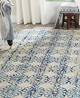 Safavieh Evoke EVK262C Ivory/Blue 5'1" x 7'6" Area Rug