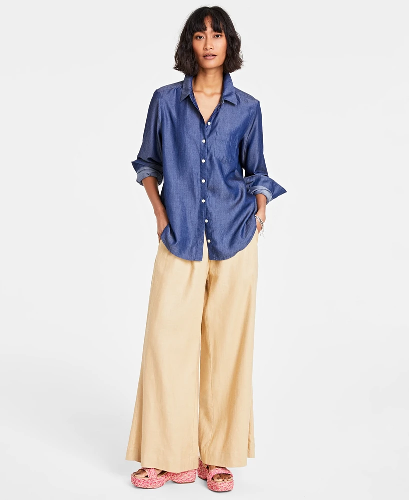 On 34th Women's Chambray Shirt, Created for Macy's