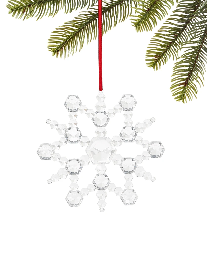 Holiday Lane Snowdaze Snowflake Ornament, Exclusively at Macy's