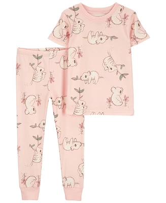 Carter's Toddler Girls 2 Piece Koala 100% Snug Fit Cotton Pajamas