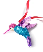 Holiday Lane Jewel Tones Ombre Humming Bird Ornament, Created for Macy's