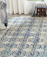 Safavieh Evoke EVK262C Ivory/Blue 4' x 6' Area Rug