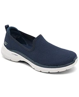 Skechers Women's Go walk 6 - Clear Virtue Slip-On Walking Sneakers from Finish Line