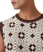 Cotton On Men's Crochet Muscle Top