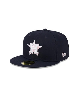 New Era Men's Navy Houston Astros 2024 Mother's Day On-Field 59FIFTY Fitted Hat