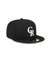 New Era Men's Black Colorado Rockies 2024 Mother's Day On-Field 59FIFTY Fitted Hat