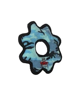 Tuffy Jr Gear Ring Camo Blue, 2-Pack Dog Toys