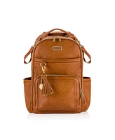 Itzy Ritzy Boss Plus Backpack Diaper Bag Cognac