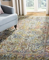 Safavieh Crystal CRS504 Light Blue and Orange 4' x 6' Area Rug