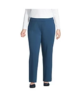 Lands' End Plus Starfish Mid Rise Straight Leg Pants