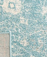 Safavieh Evoke EVK270 Light Blue and Ivory 5'1" x 5'1" Square Area Rug