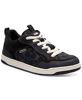 Coach Men's C203 Signature Mixed-Media Lace-Up Sneakers