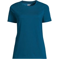 Lands' End Women's Relaxed Supima Cotton Crew Neck T-Shirt