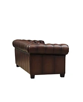 Versailles 89" Top Grain Leather Sofa