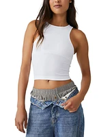 Free People Women's Clean Lines Cropped Camisole Top