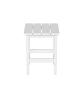 WestinTrends 3 Piece Set Outdoor Folding Adirondack Chairs with Side Table
