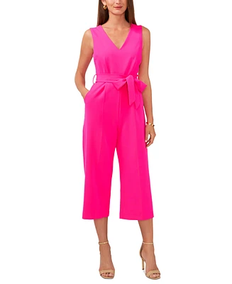 Vince Camuto Women's Belted Cropped Jumpsuit