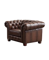 Versailles 50" Top Grain Leather Chair