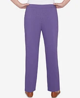 Alfred Dunner Charm School Women's Classic Charmed Average Length Pant