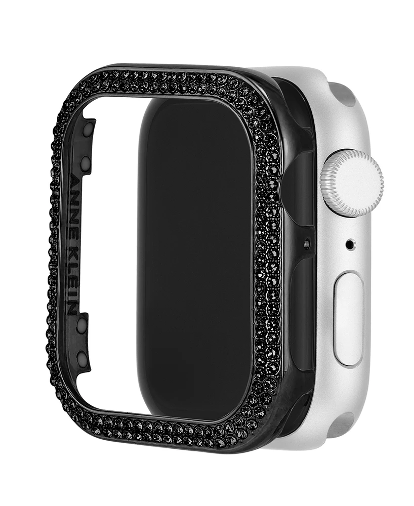 Anne Klein Women's Black Alloy Protective Case with Black Crystals designed for 40mm Apple Watch