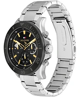 Tommy Hilfiger Men's Multifucntion Silver Stainless Steel Watch 46mm