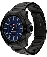 Tommy Hilfiger Men's Quartz Black Stainless Steel Watch 46mm