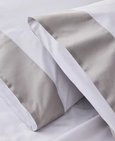 Hotel Collection Italian Percale Sateen Cuff Pillowcase Pair, King, Exclusively at Macy's