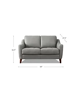 Ersa 59" Top Grain Leather Loveseat