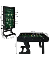 Sunnydaze Decor 48 in Folding Indoor Foosball Game Table