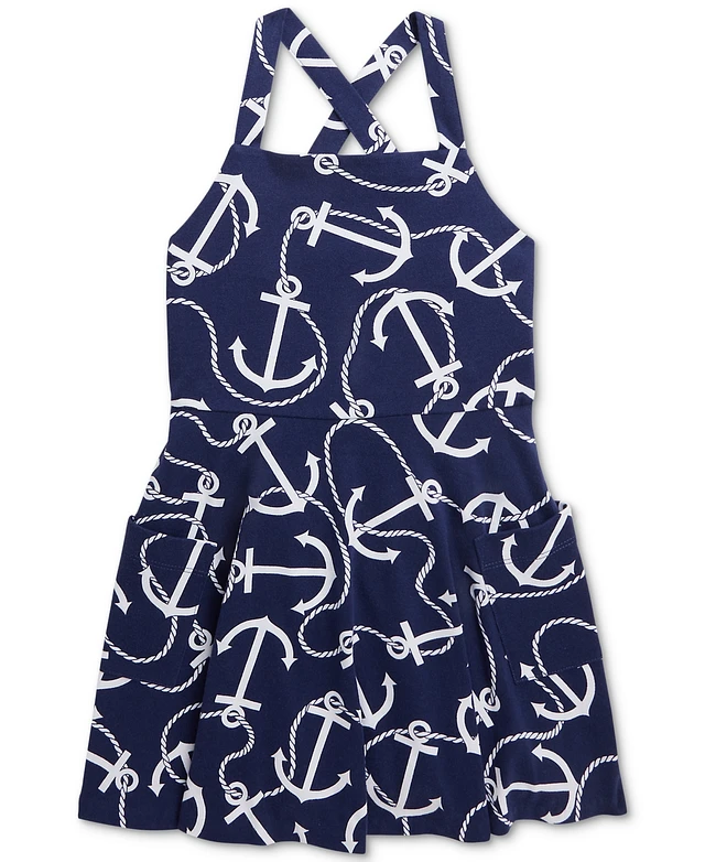 Polo Ralph Lauren Toddler & Little Girls Anchor-Print Cotton Jersey Dress | MainPlace Mall Polo Ralph Lauren Toddler & Little Girls Anchor-Print Cotton Jersey Dress | MainPlace Mall