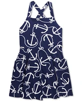 Polo Ralph Lauren Toddler & Little Girls Anchor-Print Cotton Jersey Dress