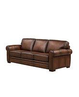 Brookfield 95" Top Grain Leather Sofa Couch