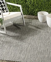 Safavieh Courtyard CY8653 Light and Light Gray 8' x 11' Sisal Weave Outdoor Area Rug