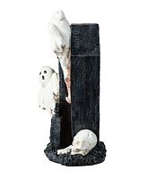 Glitzhome 9.75''H Halloween Polyresin Ghost Gravestone Table Decor