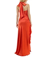 Taylor Women's Ruffled Halter Gown