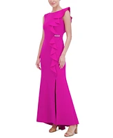 Jessica Howard Women's Ruffled Gown