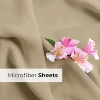 Cgk Unlimited 5 Piece Extra Deep Pocket Microfiber Sheet Set - Split King